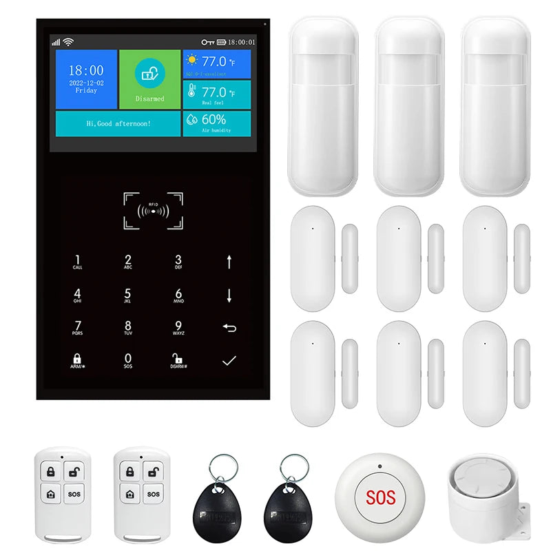 Kit système d'alarme intelligent connecté