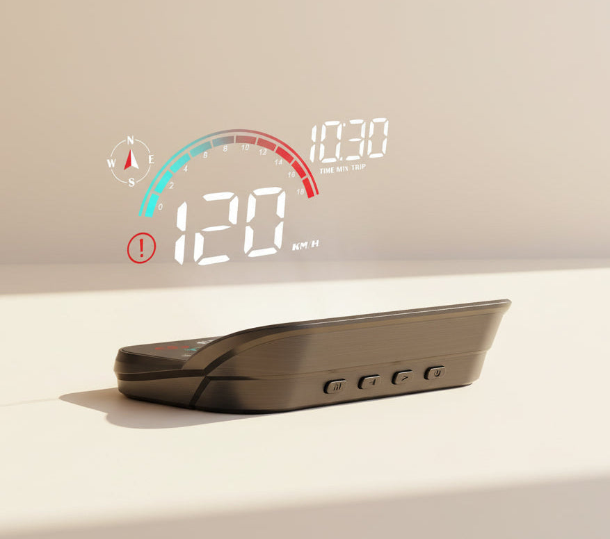 Compteur de vitesse pare brise