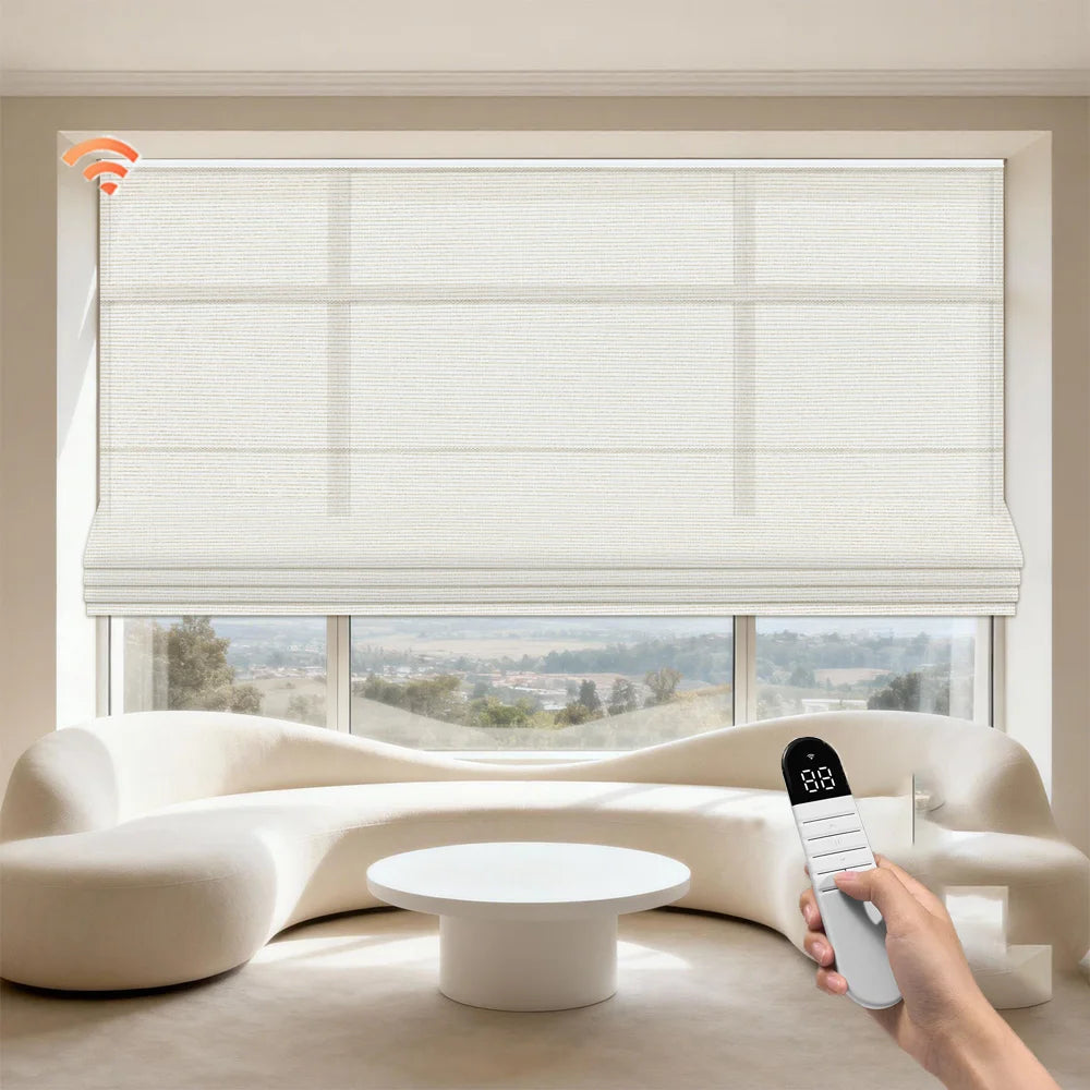 Stores vénitiens électroniques intelligents sans perçage