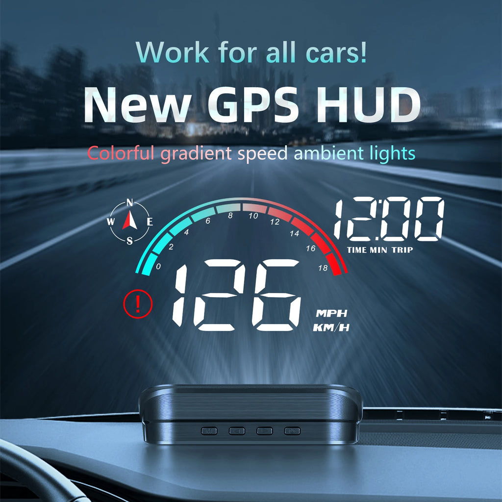 HUD compteur de vitesse GPS universel